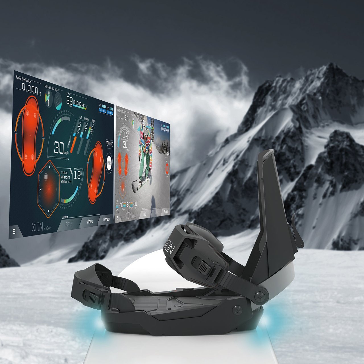 SNOW-1 Smart Snowboard Bindings