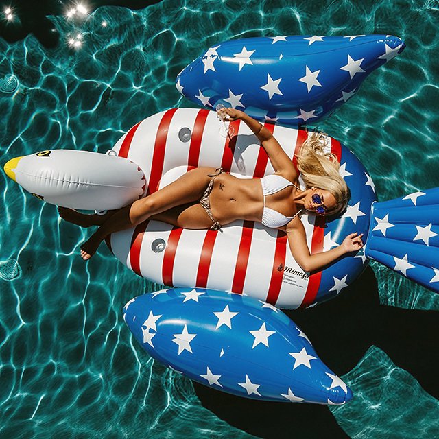 Bald Eagle Inflatable Pool Float