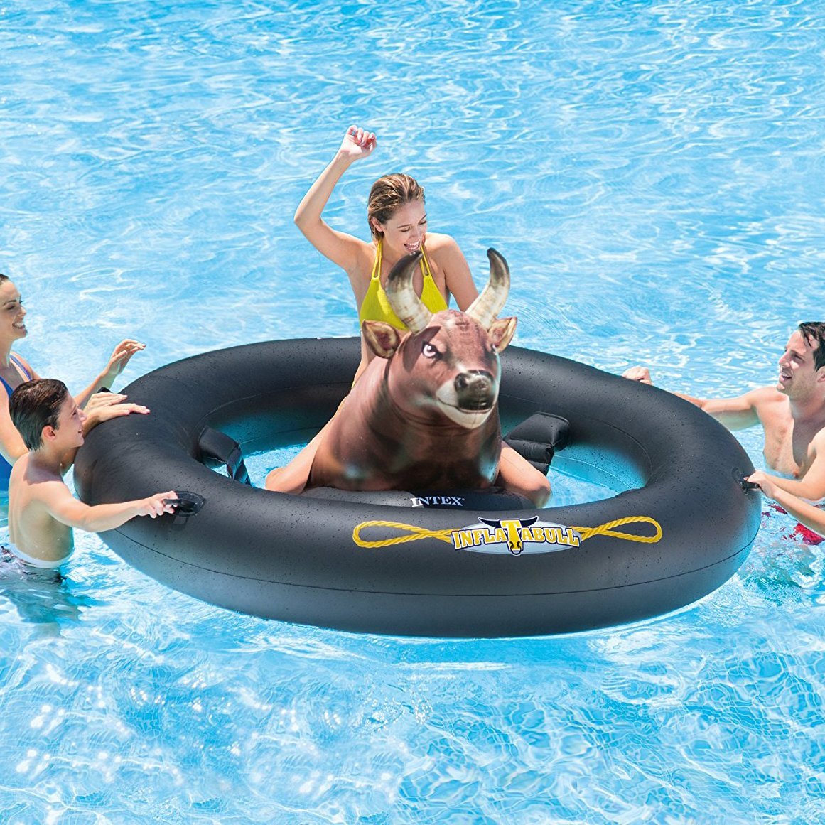 Inflat-A-Bull Pool Toy