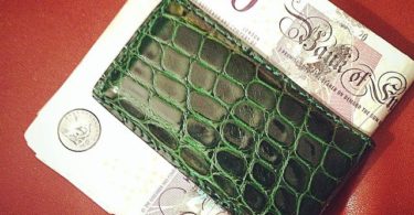 Genuine Alligator Magnetic Money Clip