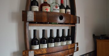 Full Wine barrel wine rack