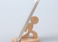 Creative Cute Natural Wooden cell Phone Stand
