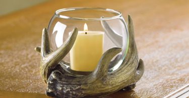 Rustic Antler Candleholder