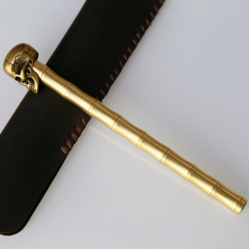 Brass Skull Pen