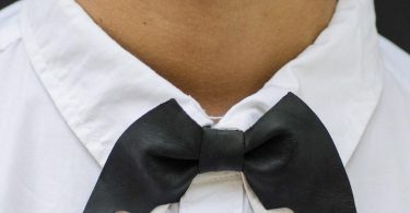 Leather Batman Bow-tie