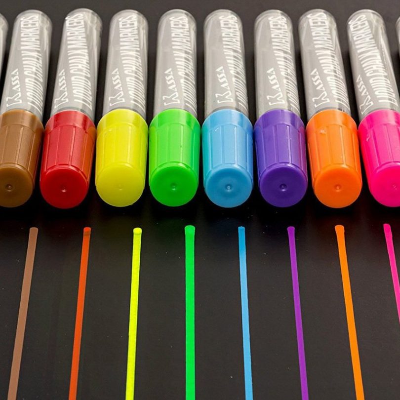 Chalk Markers Fluorescent Chalkboard Pens 10 Pack