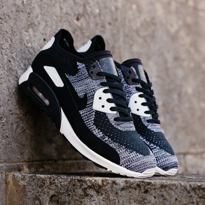 air max 90 flyknit black