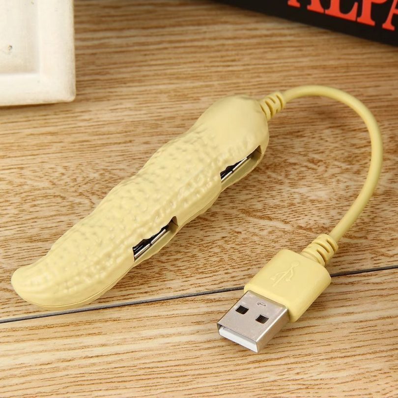 Peanut Shape 4 Ports USB 2.0 Hub