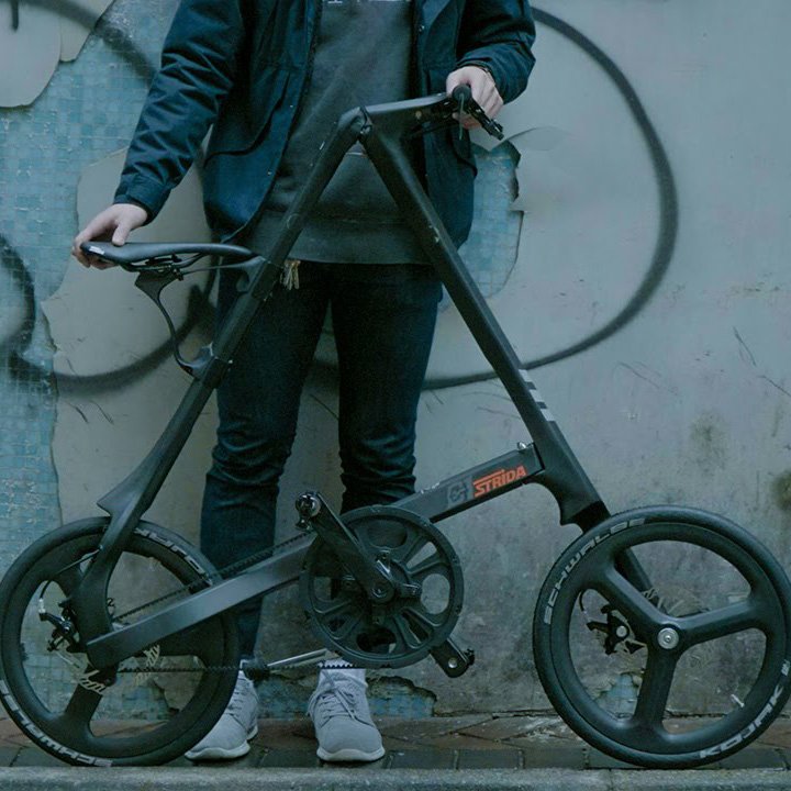 Strida C1 Carbon Fiber Folding Bike » Petagadget