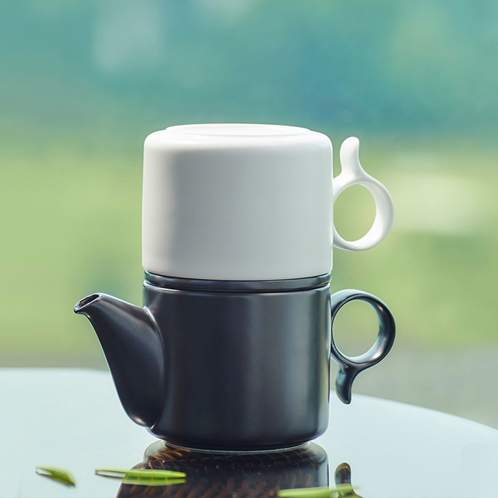 ZENS Large Creative Loose Leaf Gong-Fu Ceramic Coffee Pot