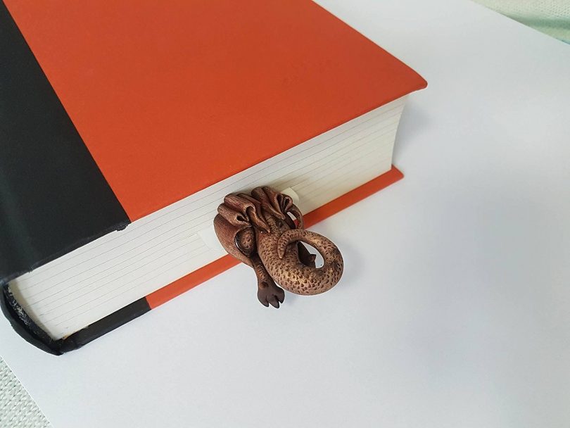 Dragon handmade bookmark