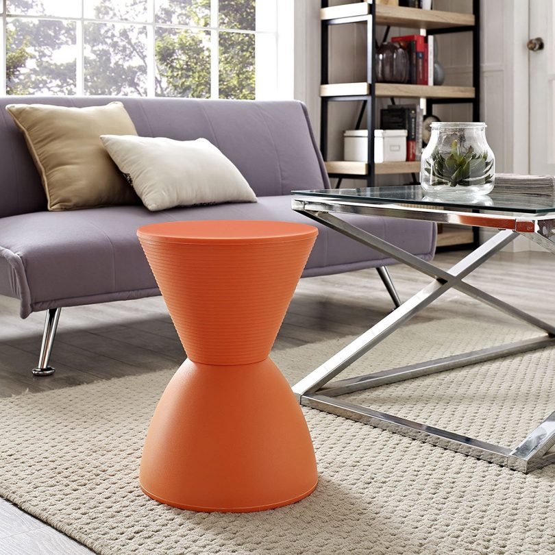 Modway Haste Stool in Orange