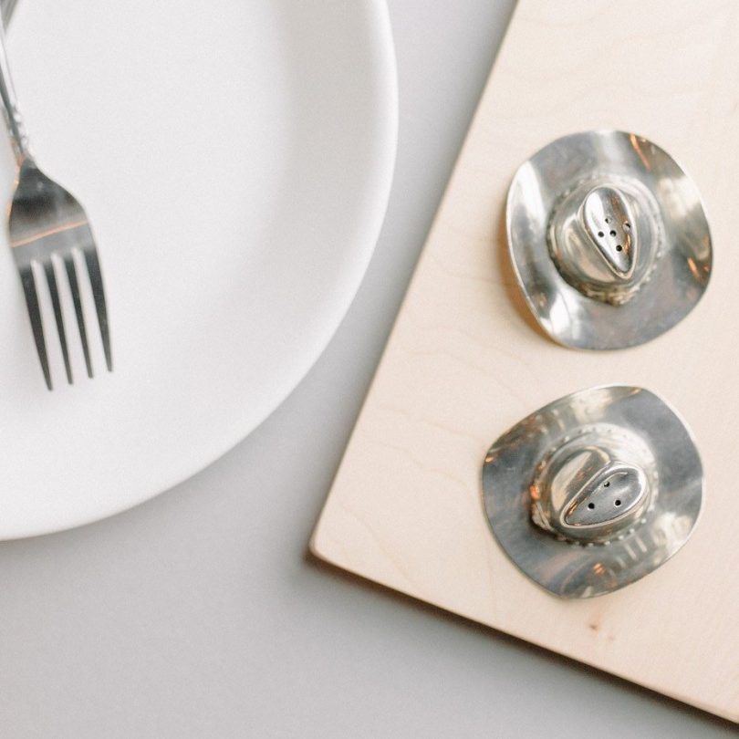 Cowboy Hat Pewter Salt & Pepper Set