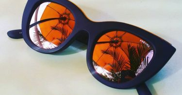 Fifi Pink Mirror Lens Cat Eye Sunglasses