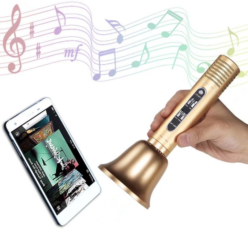 Handhold Bluetooth Speaker Karaoke Microphone