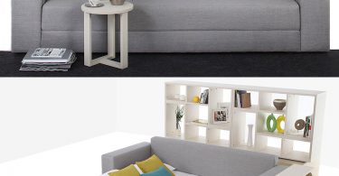 Broad Sofa Bed Grey