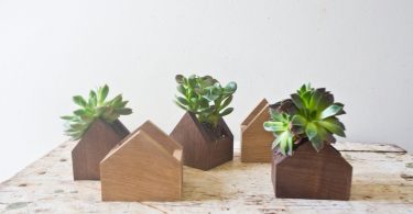 Tiny House Shaped Plant Box