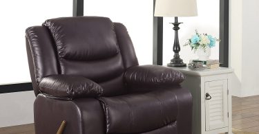 Bonded Leather Rocker Recliner Chair