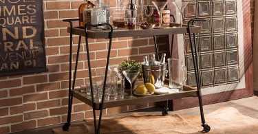 Industrial Style Mobile Serving Bar
