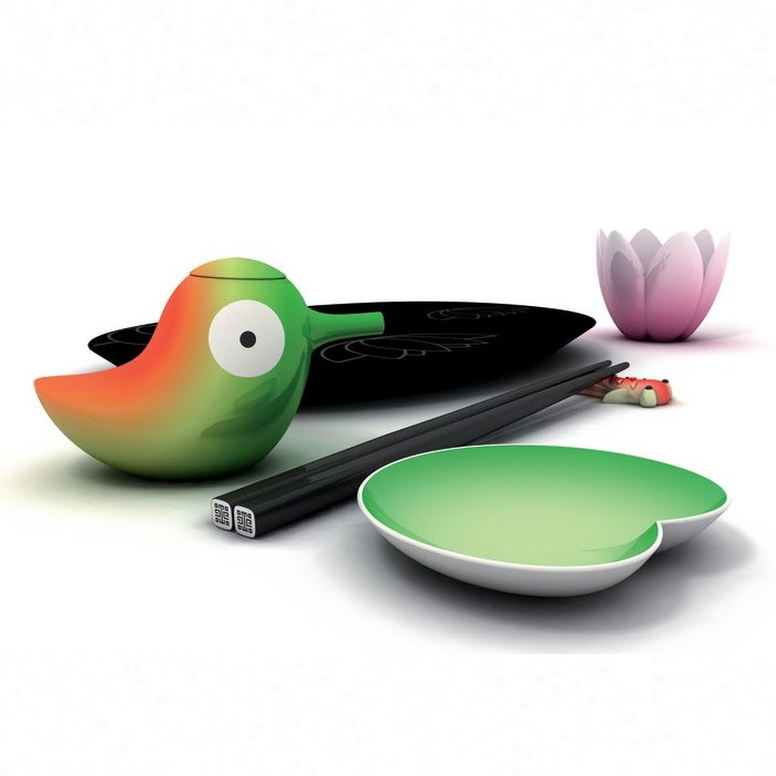 A di Alessi Lily Bird Soy Sauce Container
