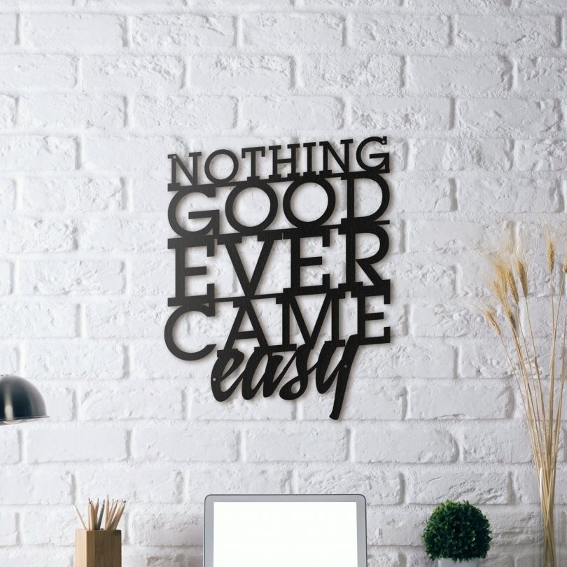 Nothing Good Metal Wall Art