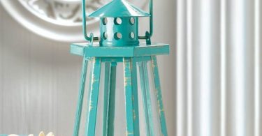 Aqua Lighthouse Mini Lantern