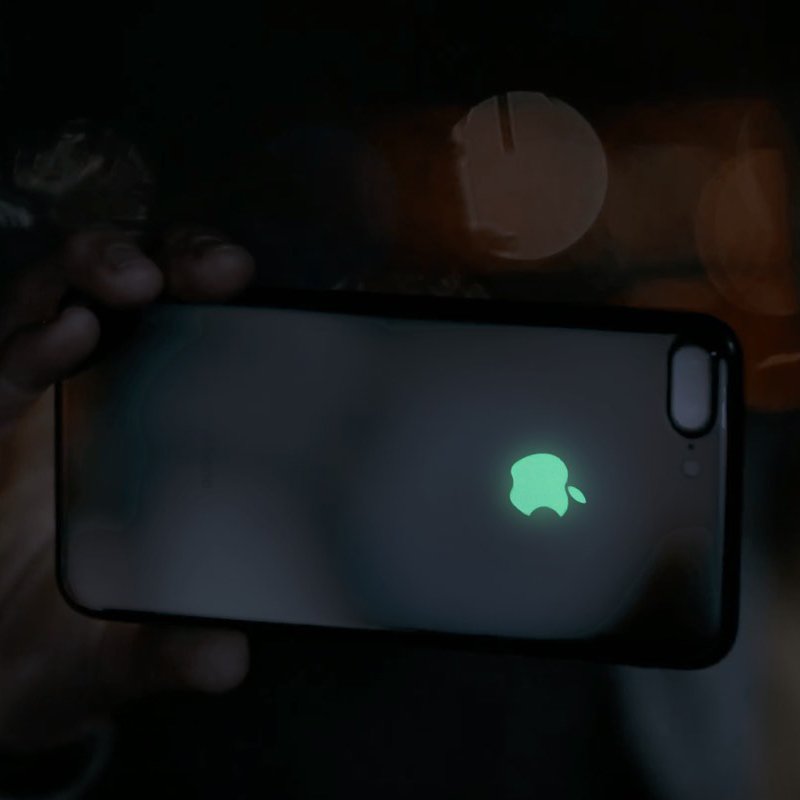 Glow In The Dark Apple Logo iPhone Decal Sticker