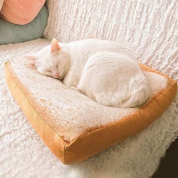 funny toast sliced bread pillow