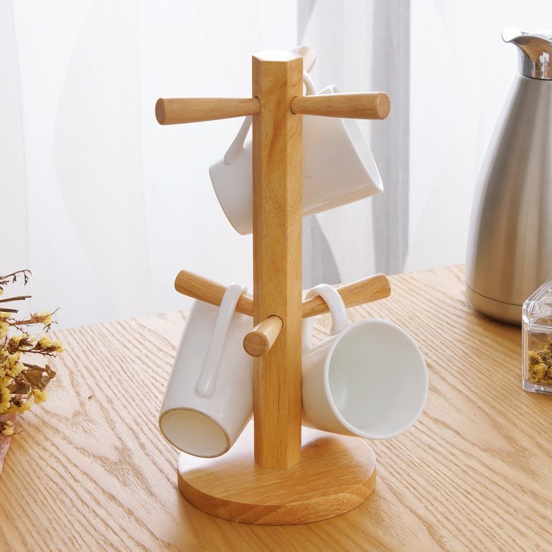 Wood Mug Tree Stand