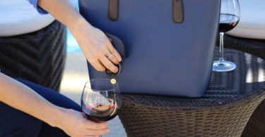 PortoVino Blue Wine Purse