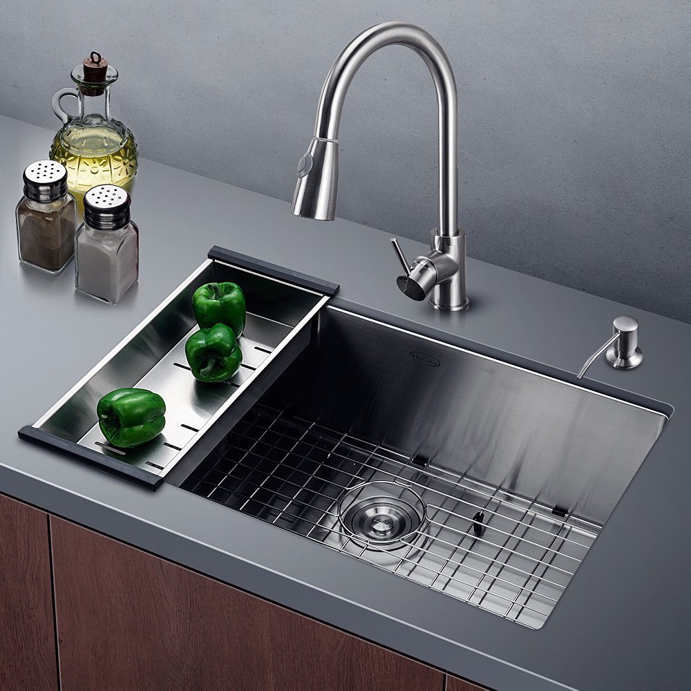 Harrahs 30 Inch Commercial Stainless Steel Kitchen Sink ...