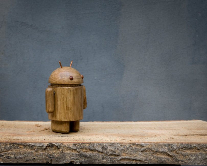 Magnetic Wooden Android Figure