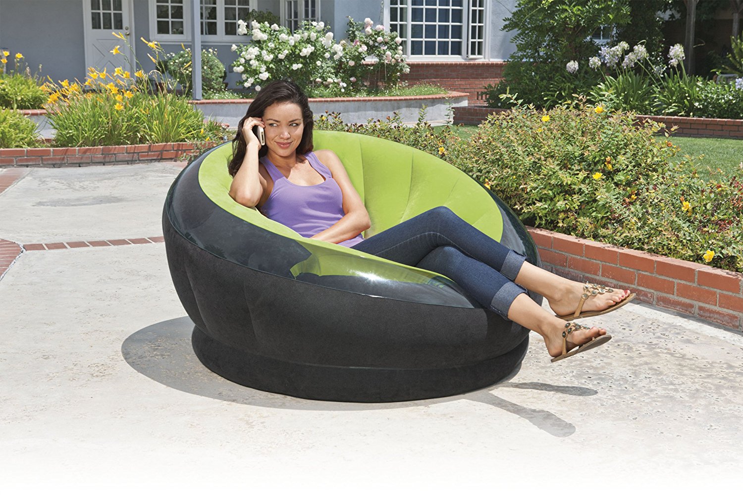 intex inflatable water chair