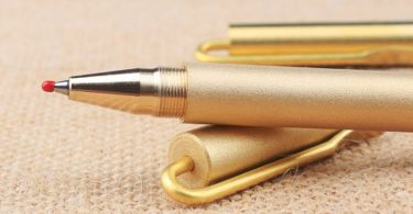 Brass Clip Ballpoint Pen