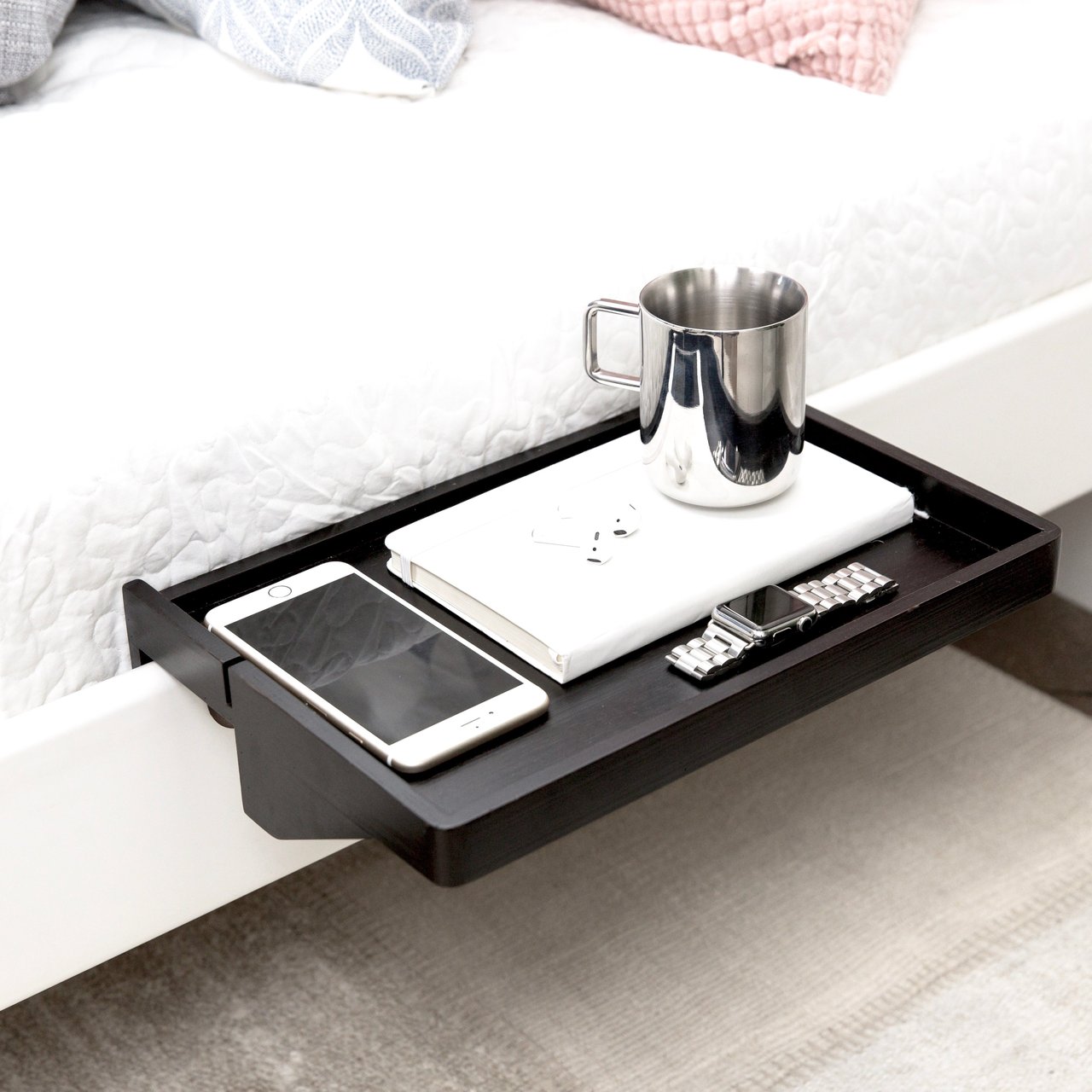 BedShelfie Space-Saving Minimalist Nightstand