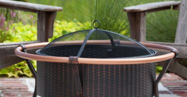 Fire Sense Copper Rail Fire Pit