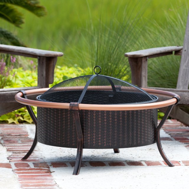 Fire Sense Copper Rail Fire Pit