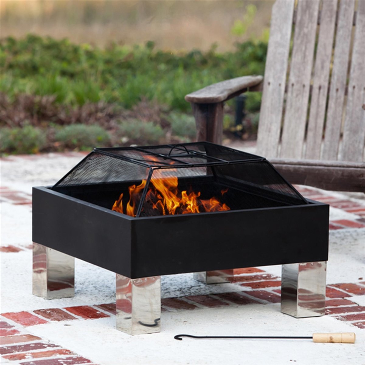 Fire Sense HotSpot Square Fire Pit