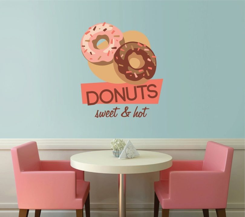 Donut Full Color Wall Decal