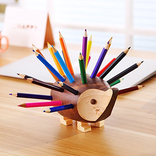 YOURNELO Creative Hedgehog Pen Pencil Holder Desk