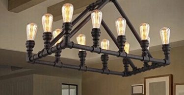 Industrial Retro Vintage Antique Pipe Chandelier