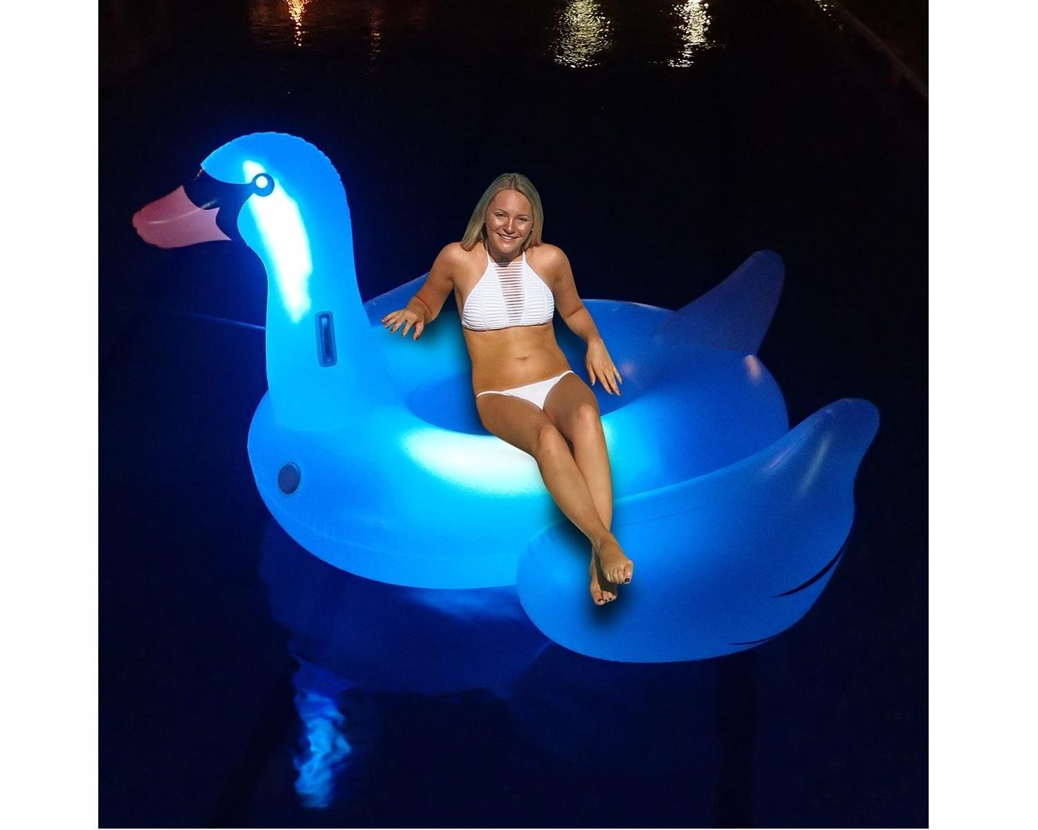 Giant LED Light-Up Swan Float