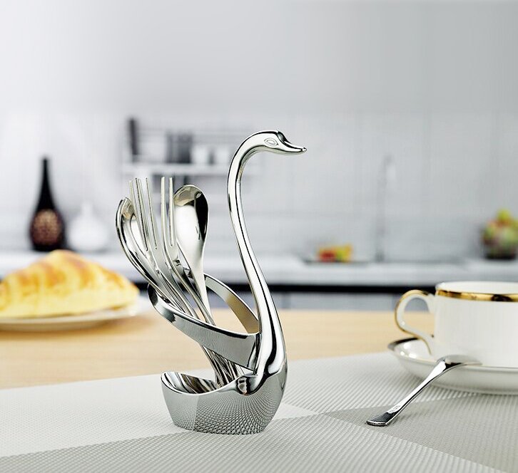 Swan Cutlery Holder by Linlins