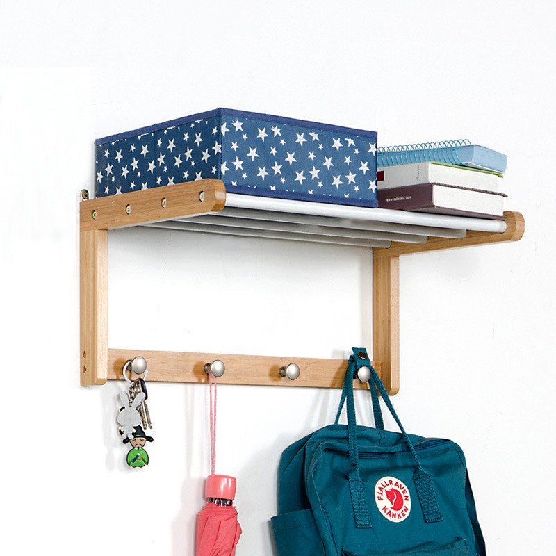 wood shelf with hooks wood shelf with hooks