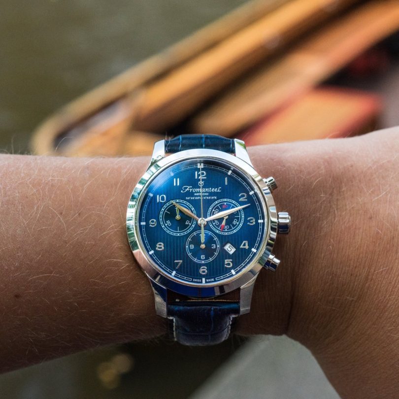 Amsterdam Chrono Nautique Blue Watch by Fromanteel Amsterdam