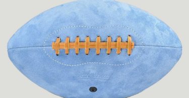 Leather Head Blue Suede Football