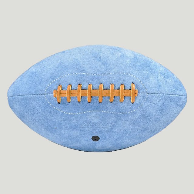 Leather Head Blue Suede Football