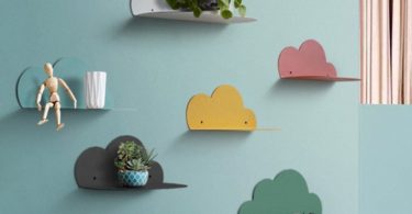 Cloud Shaped Wall Mounted Floating Shelf