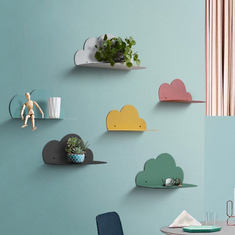 Cloud Shaped Wall Mounted Floating Shelf