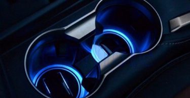 Solar LED Car Cup Holder Bottom Pad